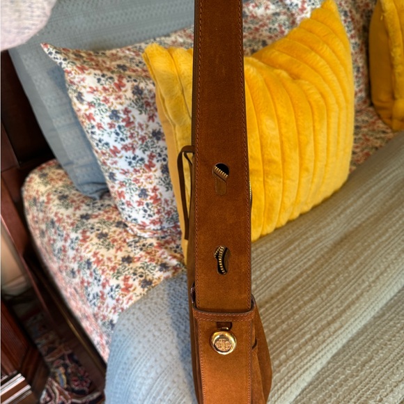 Tory Burch Romy Shoulder Bag Caramel Suede - Picture 4 of 7